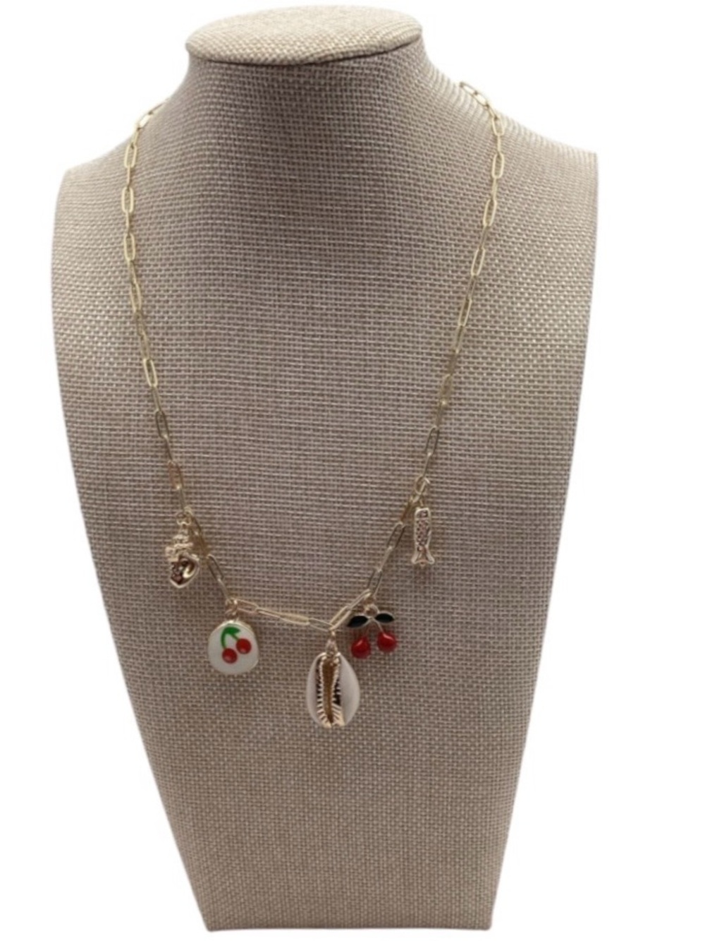 Summer Charm Gold Tone Necklace (NWT)